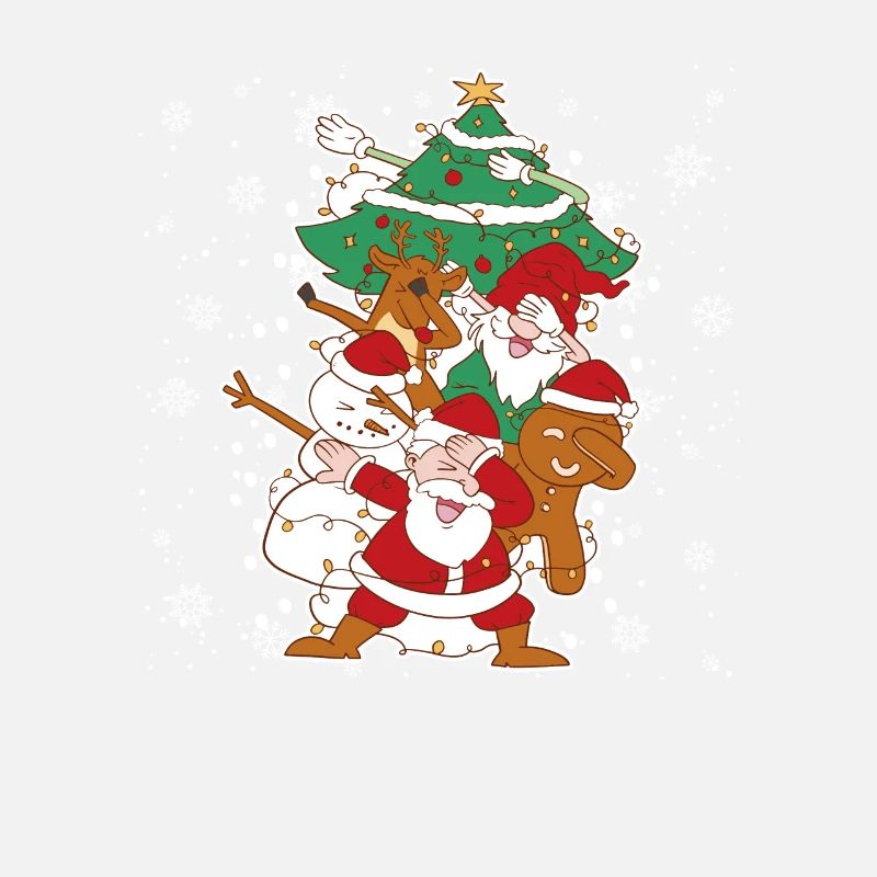 Dabbing Weihnachtsmann Elf Freunde Weihnachten