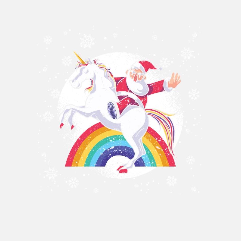 Weihnachten Niedlicher Weihnachtsmann Reitender