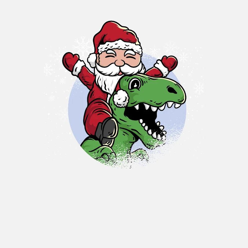 Dinosaurier T Rex Weihnachten Weihnachtsmann