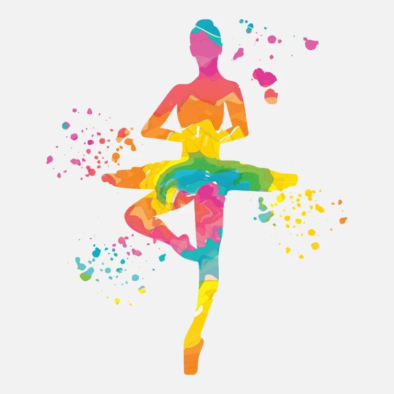 Ballet Dancer Colorsplash Ballerina