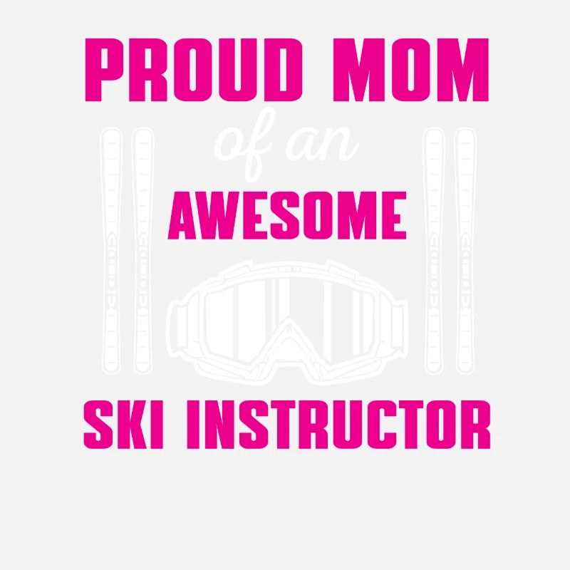 Drôle de moniteur de ski chemise maman