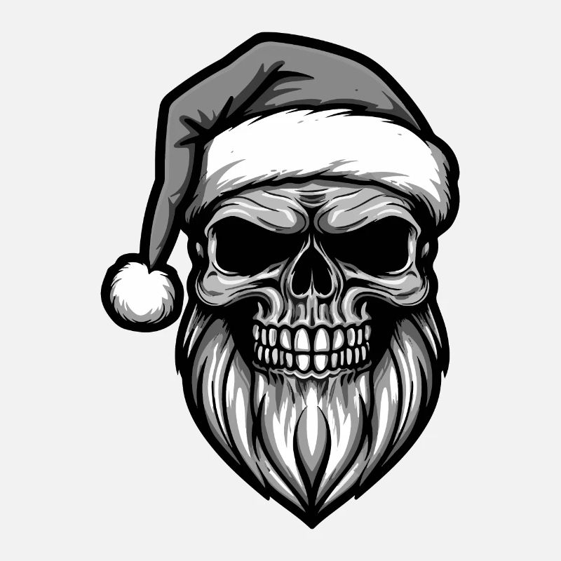 Weihnachtsmann Totenkopf