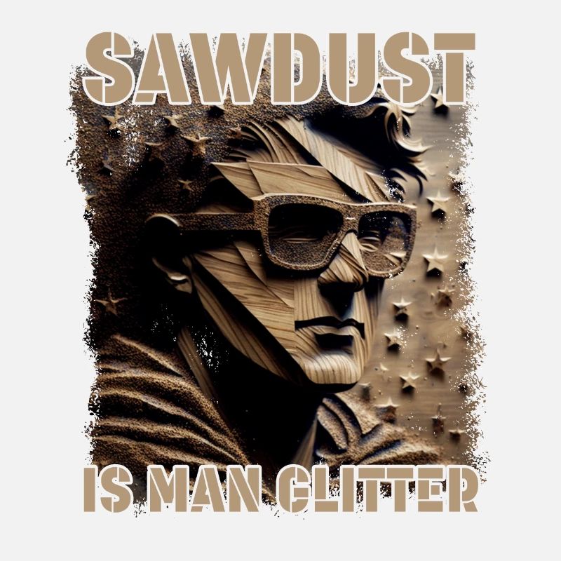 Sawdust Is Man Glitter Drôle Carpenter Design
