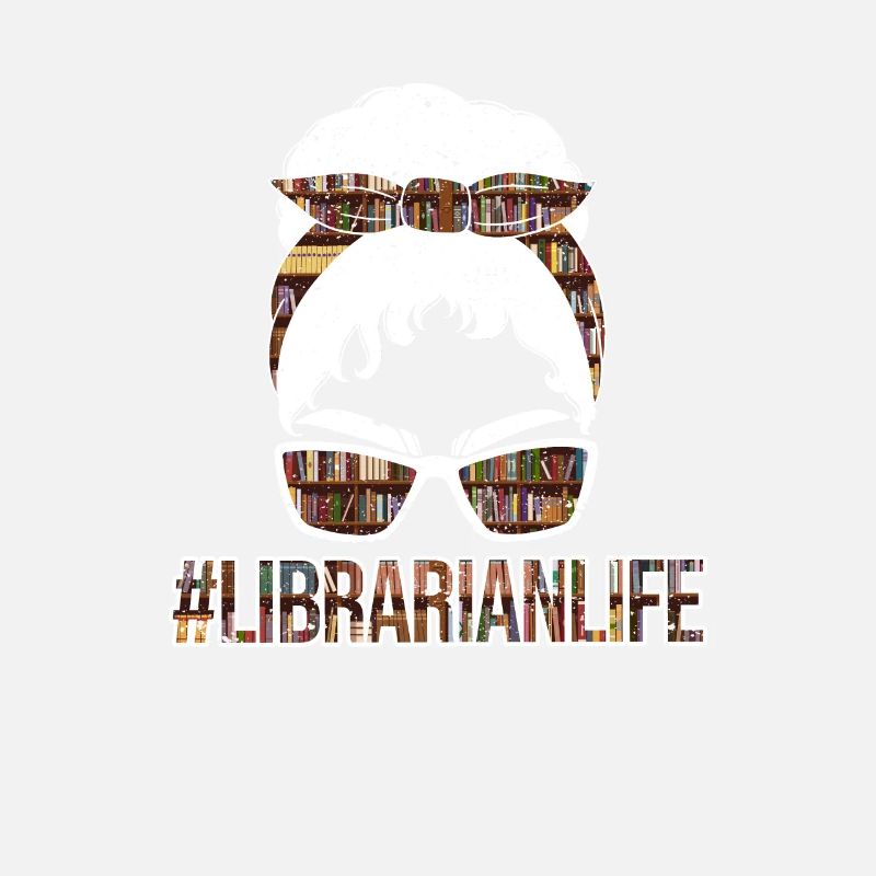 Bleached Librarian Life Funny Library