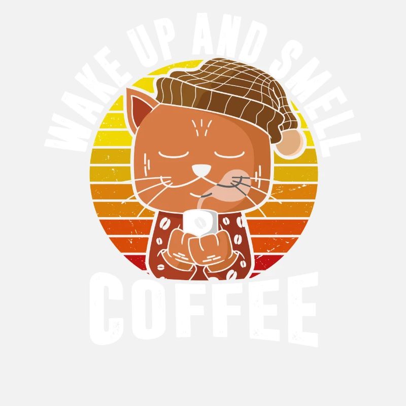 Wach Auf Und Rieche Kaffee Retro