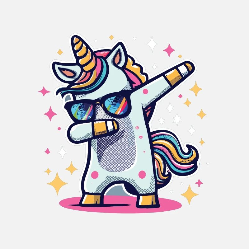 Dab Dabbing Unicorn Dabbendes Einhorn Tanz