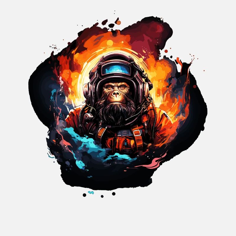 Ape in Outer Space - Space Monkey Ape Bigfooot