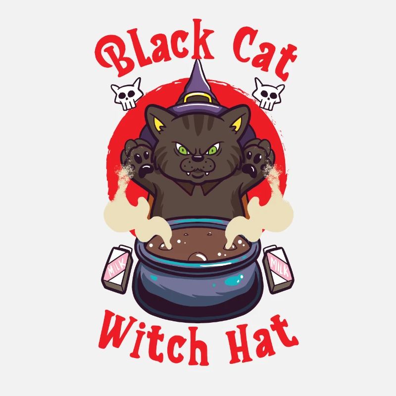 Cat Witch Occult Gothic Dark Satanic