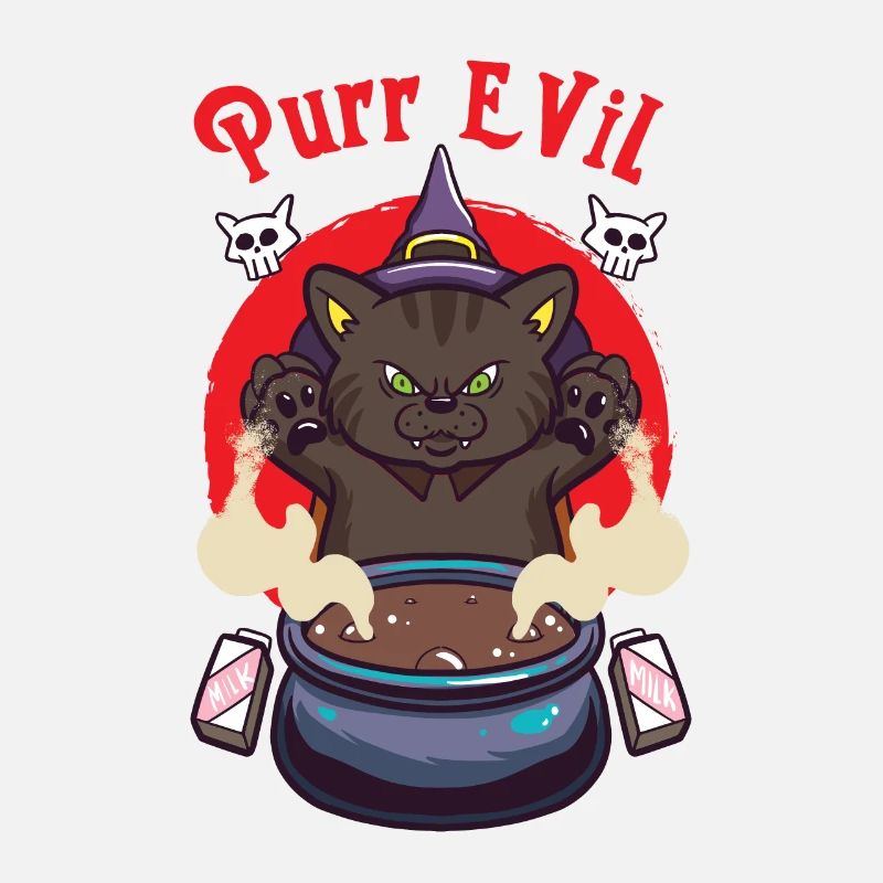 Cat Witch Occult Gothic Dark Satanic