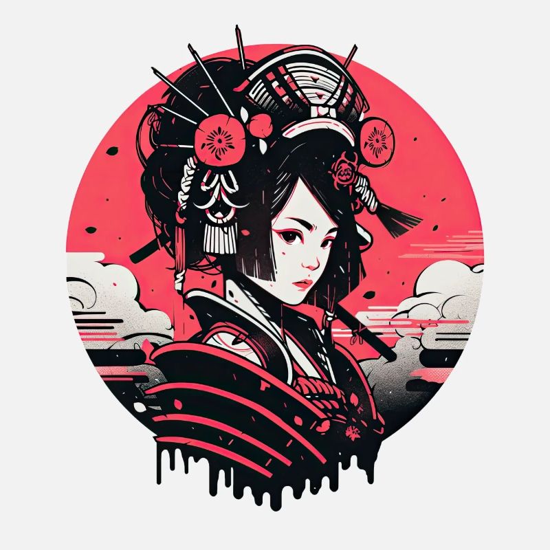 Asien 80er Japanischer Retro Samurais Samurai