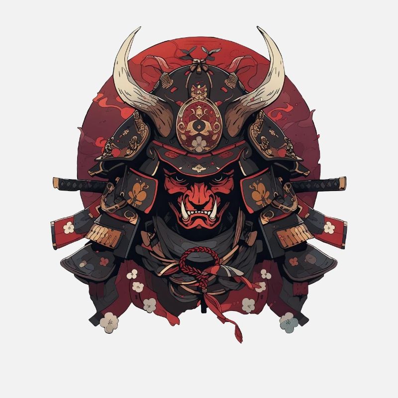 Asien 80er Japanischer Retro Samurais Samurai