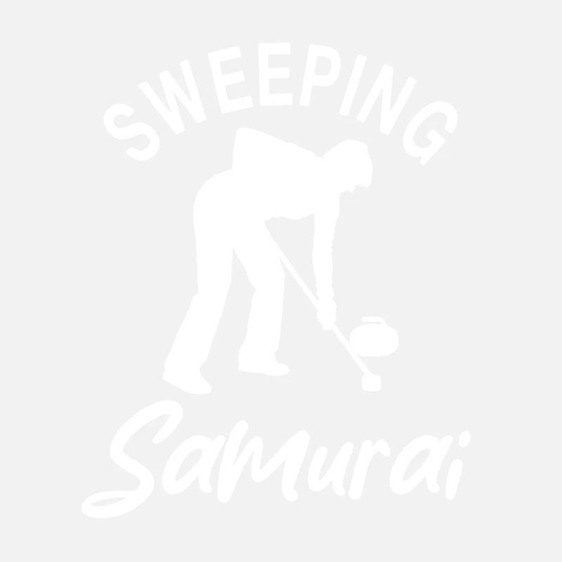 Conception de curling de samouraï