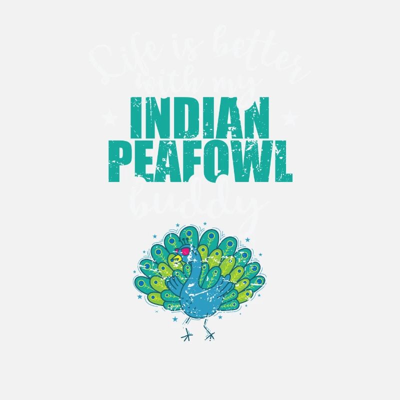 Life is better with my Indian Peafowl Buddy