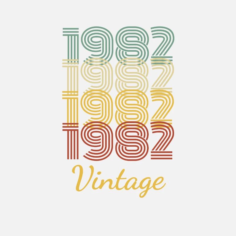 Vintage Geburtstagsgeschenk Geboren 1982 Slogan