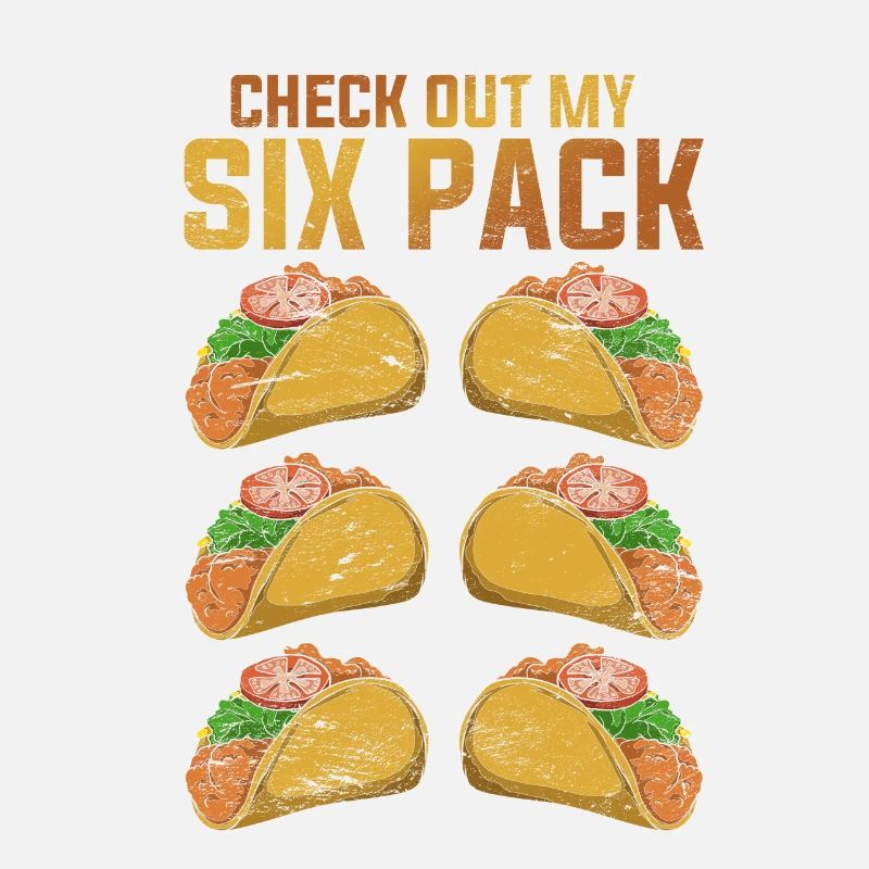 Regardez mon pack de six Funny Gift Taco