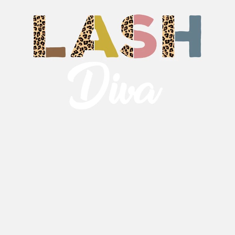 Funny eyelash diva with leopard print