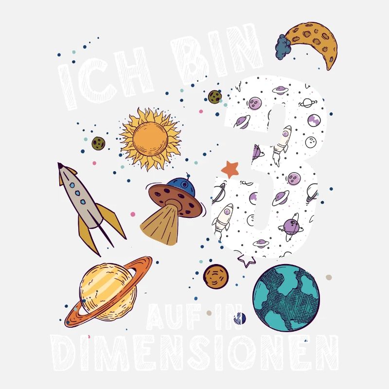 Ich bin 3 Auf in neue Dimensionen 3. Geburtstag