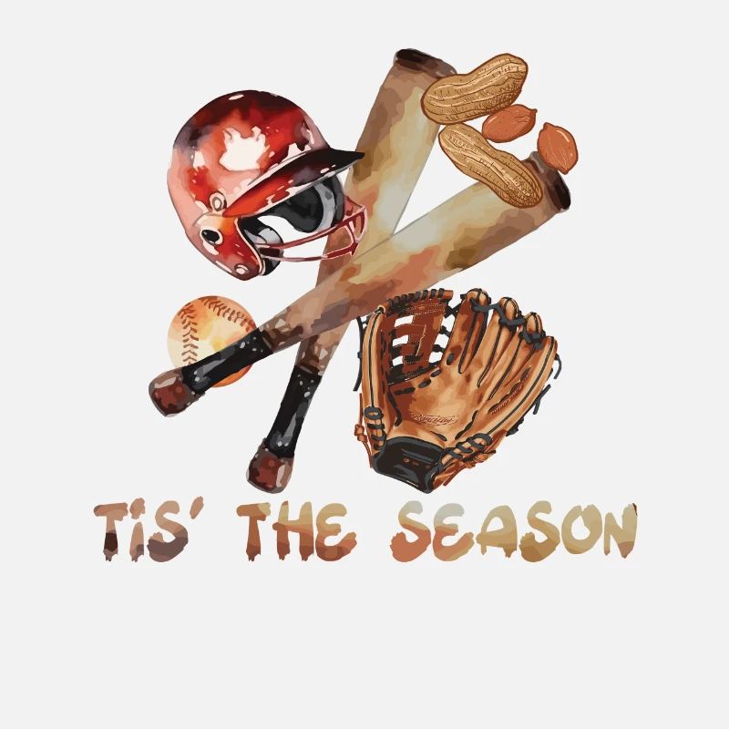 La saison Baseball Peanut Case Casque