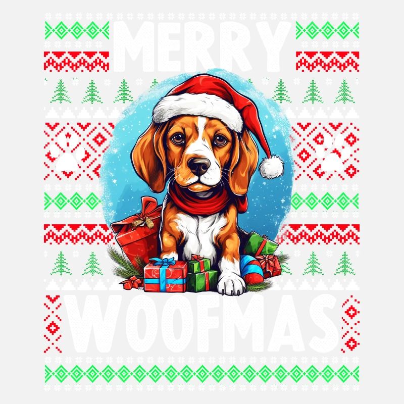 Dog Lover Christmas - Drôle de pull de Noël moche