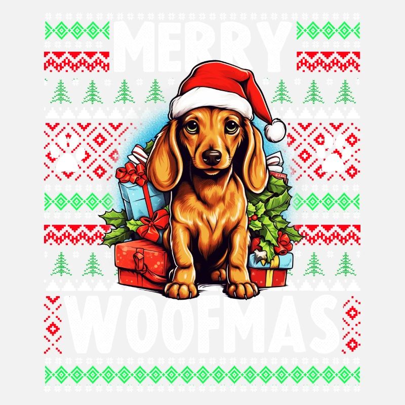 Dog Lover Christmas - Lustiger hässlicher Weihnachtspullover