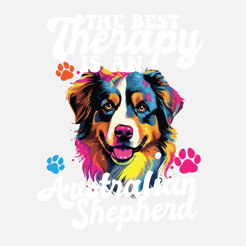 Australian Shepherd Pop Art & Dog Lover & Splash