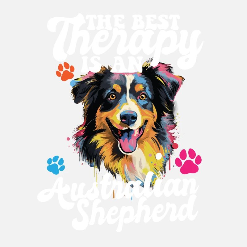 Australian Shepherd Pop Art & Dog Lover & Splash