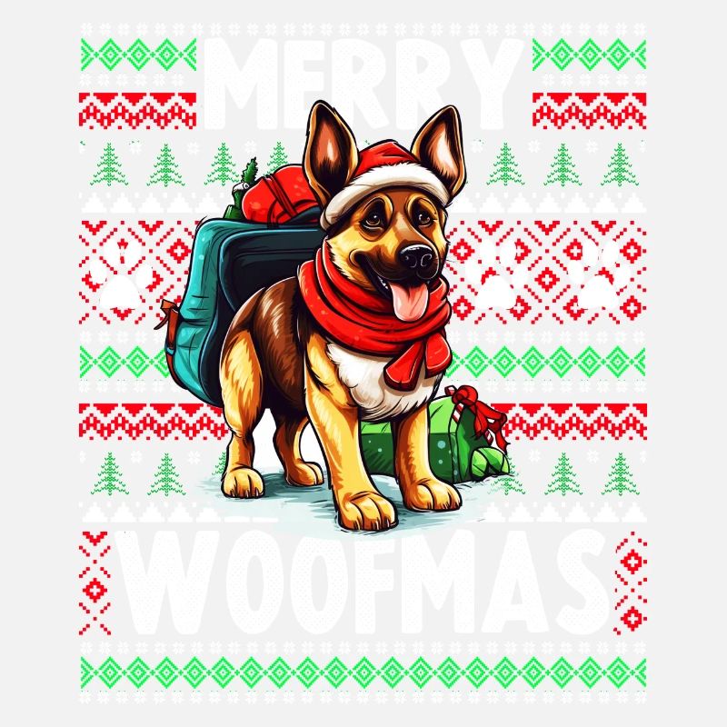 Dog Lover Christmas - Hässlicher Weihnachtspullover Germa