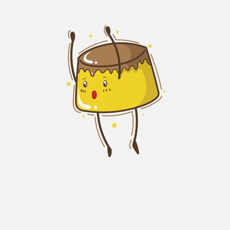 Pudding avec dessert pour le visage