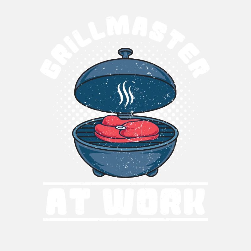 Grill master at work BBQ Fun grilling