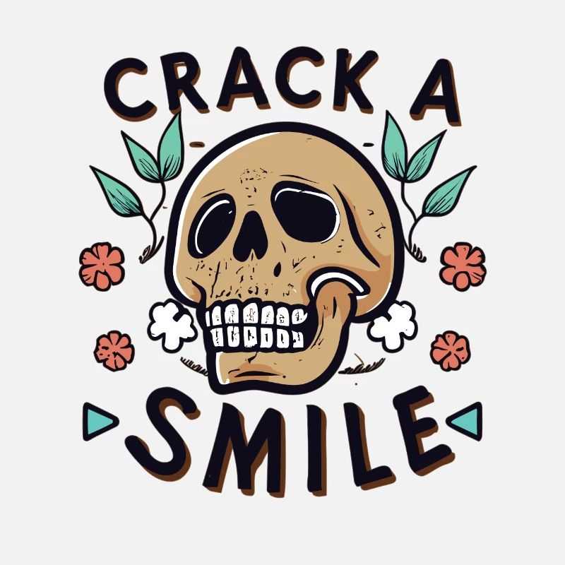 Skulls Crack A Smile Totenkopf Skull