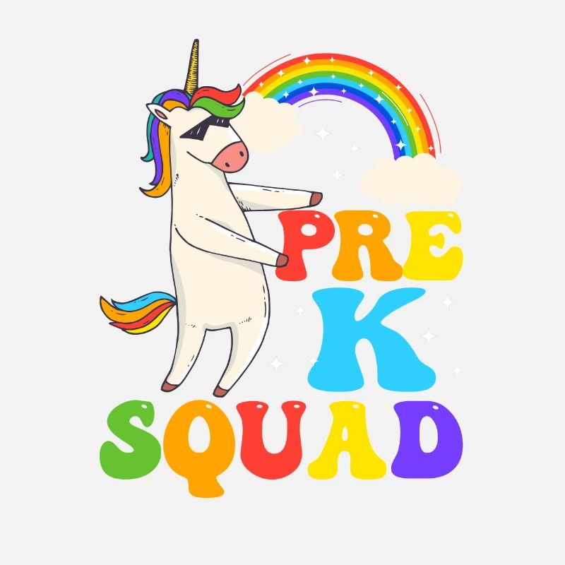 100e jour d’école de l’escouade Pre-K Flossing Unicorn