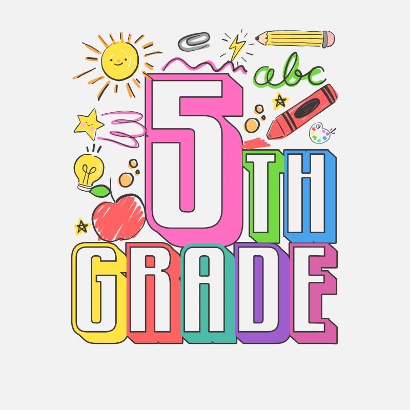 5th grade typography team fifth graders at 100