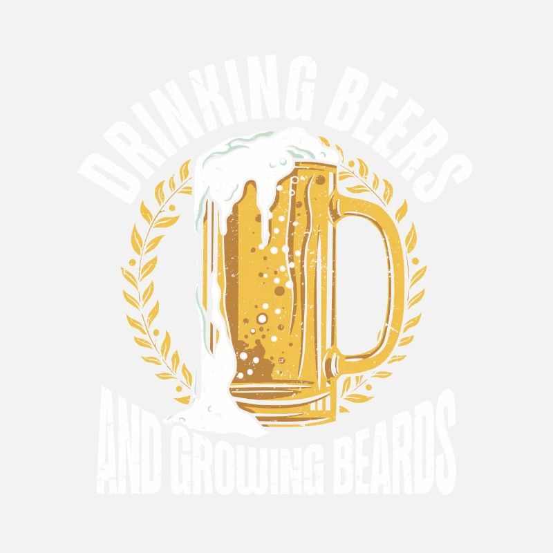 Drinking Beer And Growing Beards Funny Beard