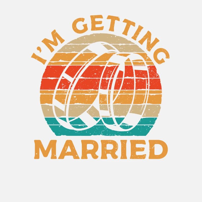 Ich werde heiraten Retro Ringe Geschenk Verlobung