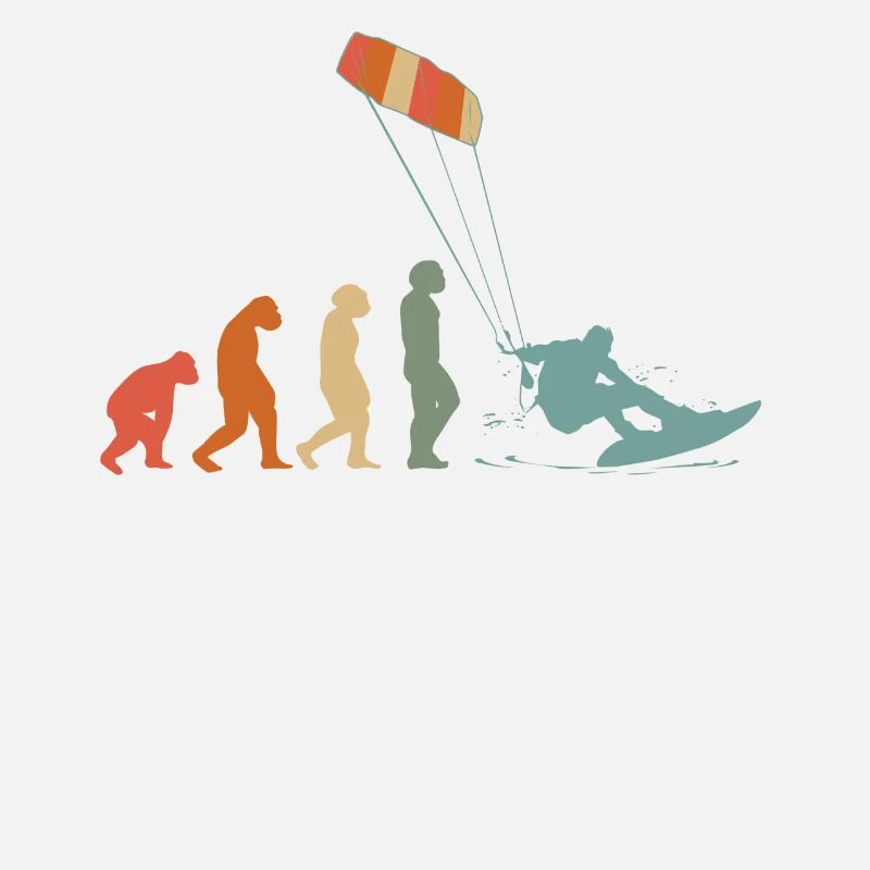 Kitesurf Kiteboard Kitesurfing Vintage Evolution