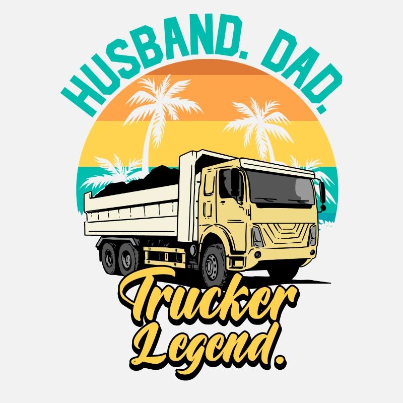 Ehemann Papa Trucker Legende