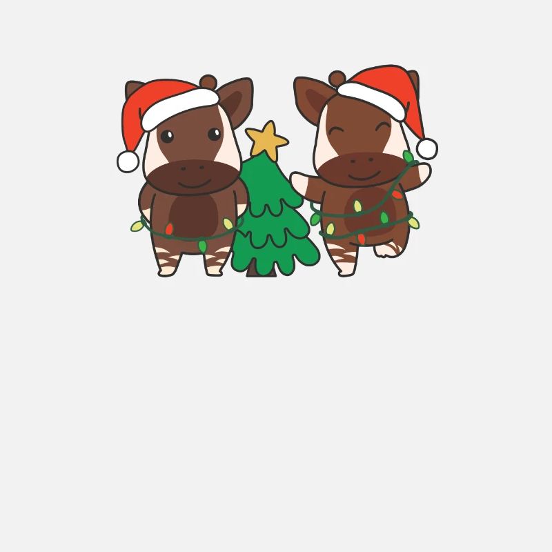 Okapi Noël Animaux D’hiver Okapis