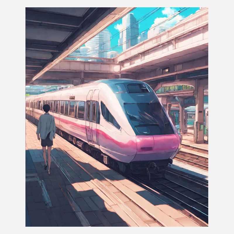 Japan Railway Station Train