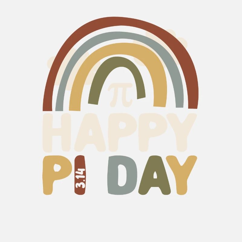 BOHO Rainbow Happy Pi Day 3.14 Math Geek Teach