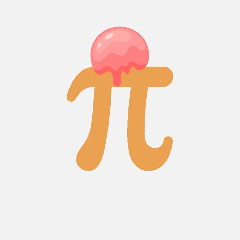 Pi Day A La Mode Drôle Math Geek Pie Crème Glacée