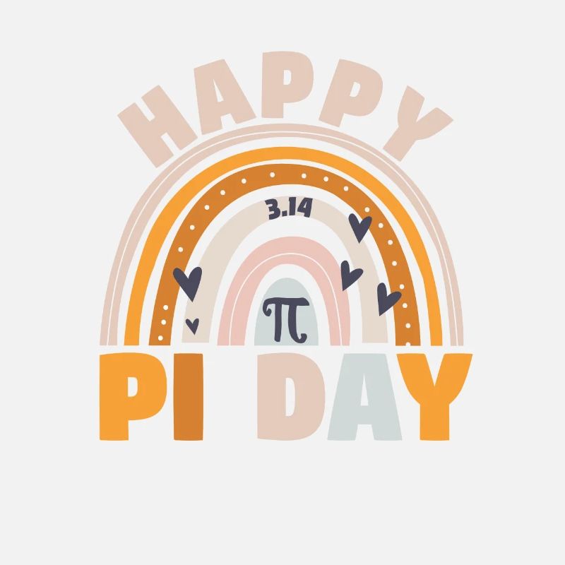 BOHO Regenbogen Happy Pi Day 3.14 Math Geek Teach