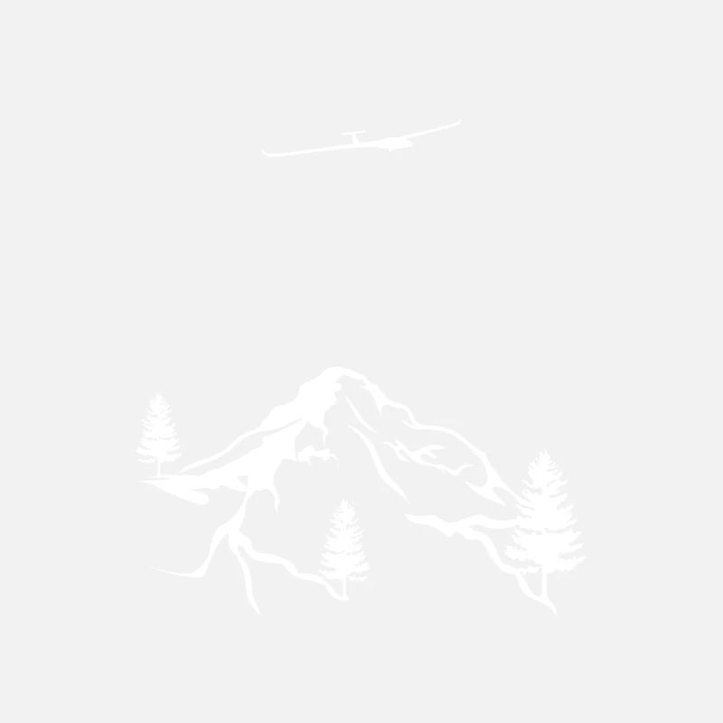 Drawn Glider Flight Mountains Sailplane Pilot
