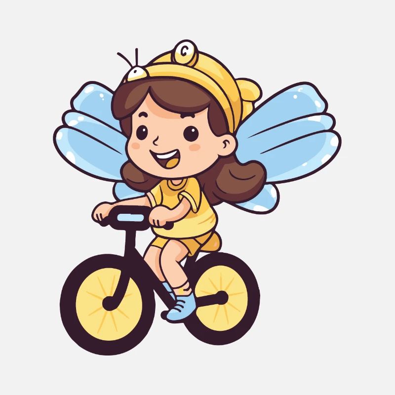 Fée Mignon Vélo Bande Dessinée