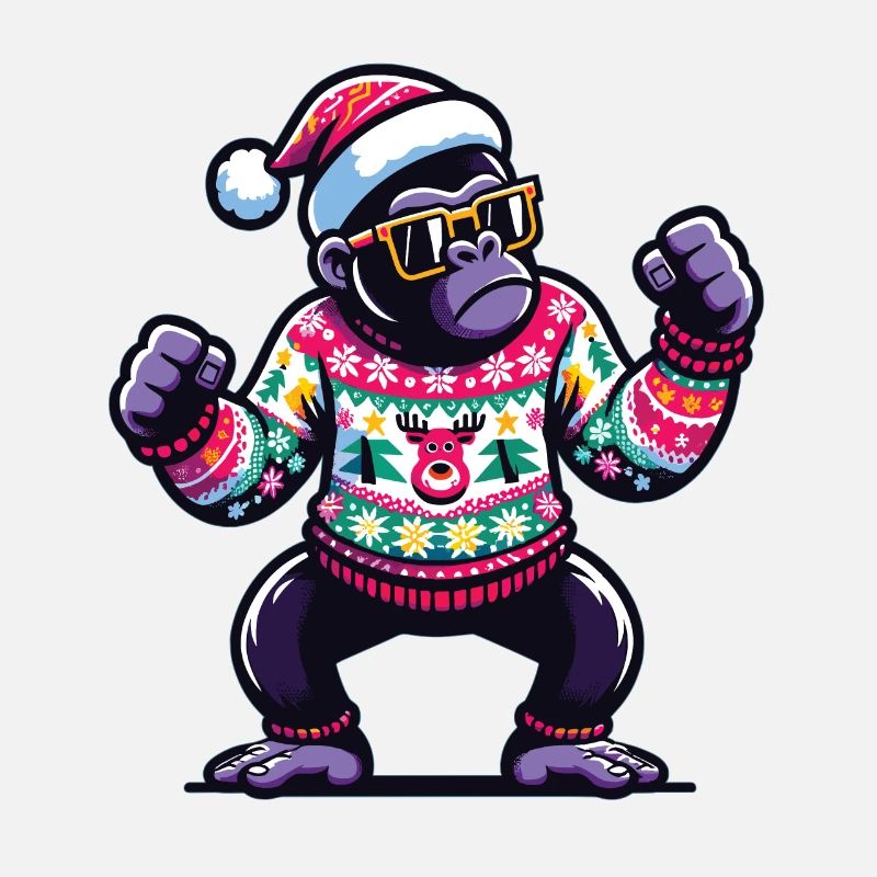 Gorilla mit Sonnenbrille