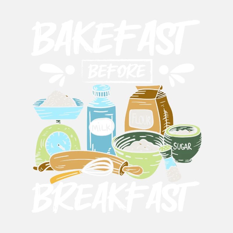 Baking bread bakefast before breakfast