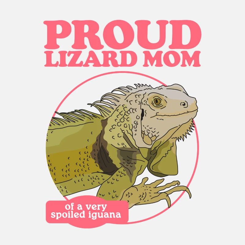 Leguan Mom Reptilien Eidechse Leguane Geschenk