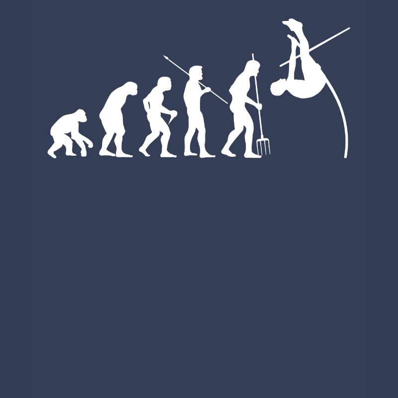 Athlète d’athlétisme de saut à la perche Evolution