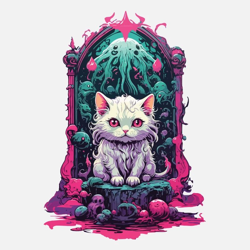 Occult Kawaii Cat Gothic Pastel Magic