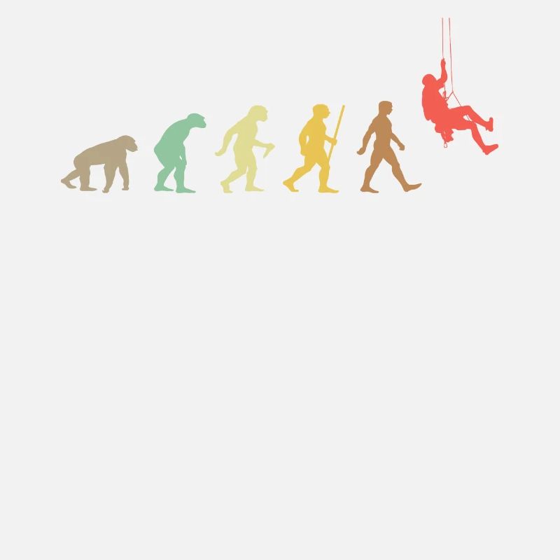 Climbing Retro Rock Climbing Evolution Climber