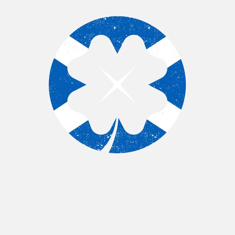 Drapeau écossais irlandais trèfle feuille